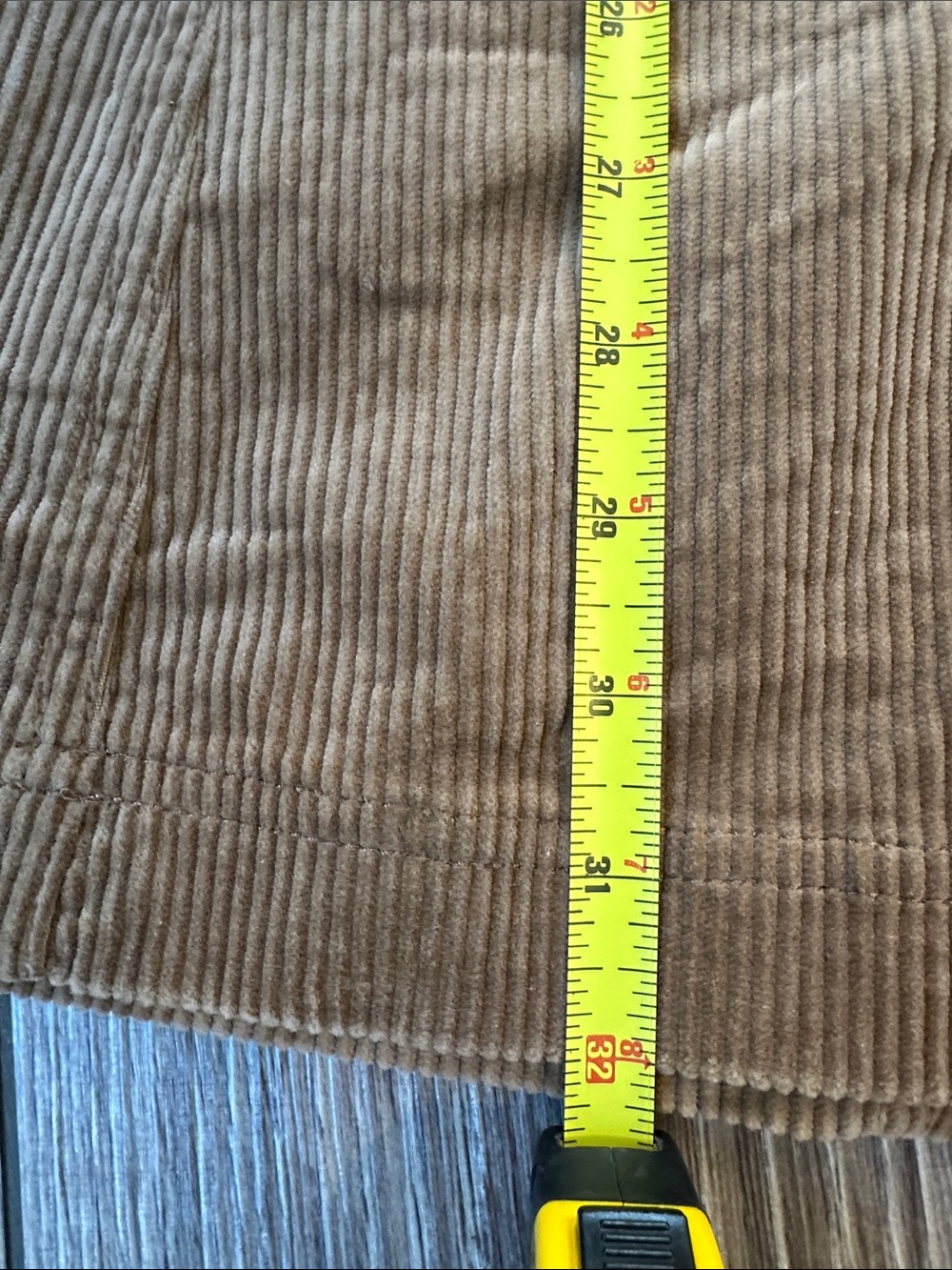 Boden Tan Loght Brown Corduroy A-Line Midi Joy Skirt size 12 Excellent - Picture 6 of 9